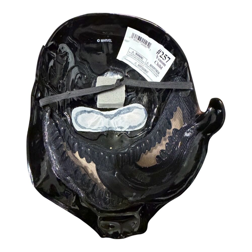 Marvel Venom Costume Child Large 12-14 Padded Jumpsuit Mask Gloves Complete - Picture 5 of 16